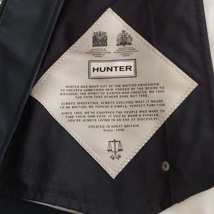 Hunter rain jacket xs navy blue